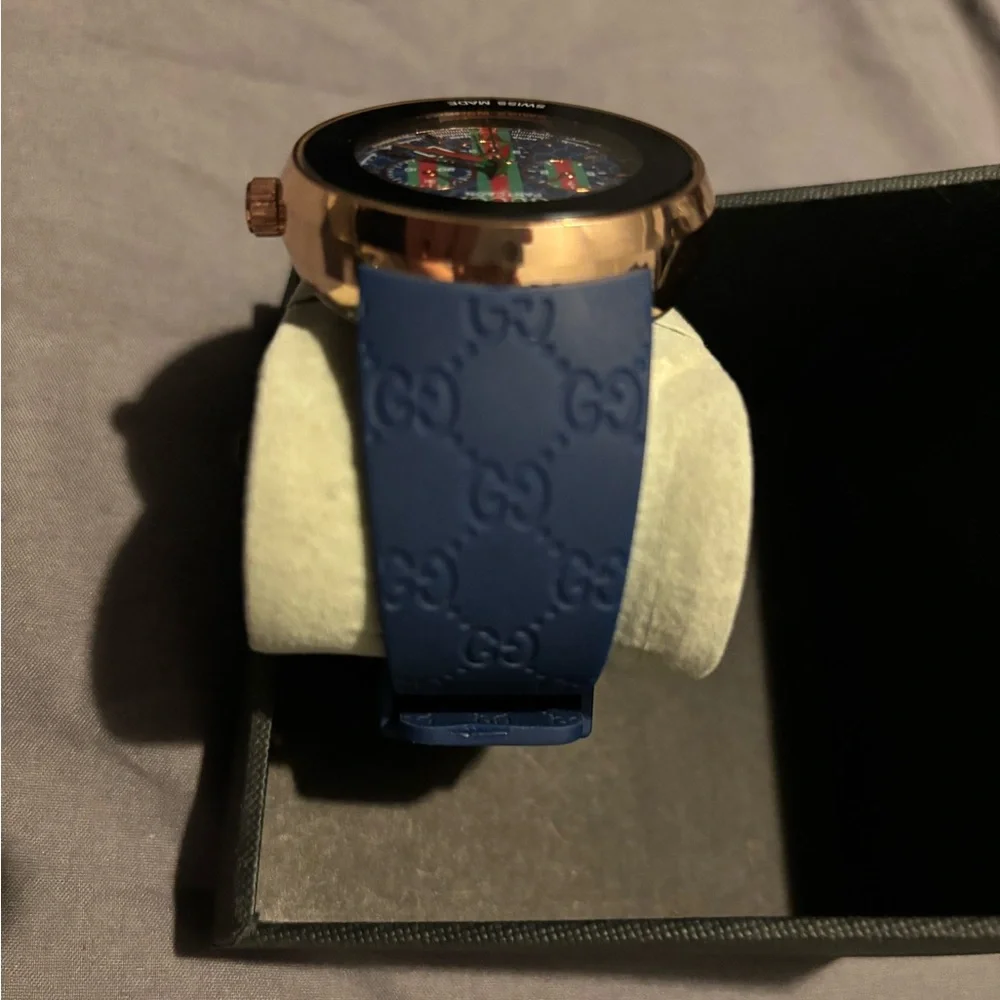 Gucci Men's Blue and Gold Pantheon Watch - Picture 2 of 4